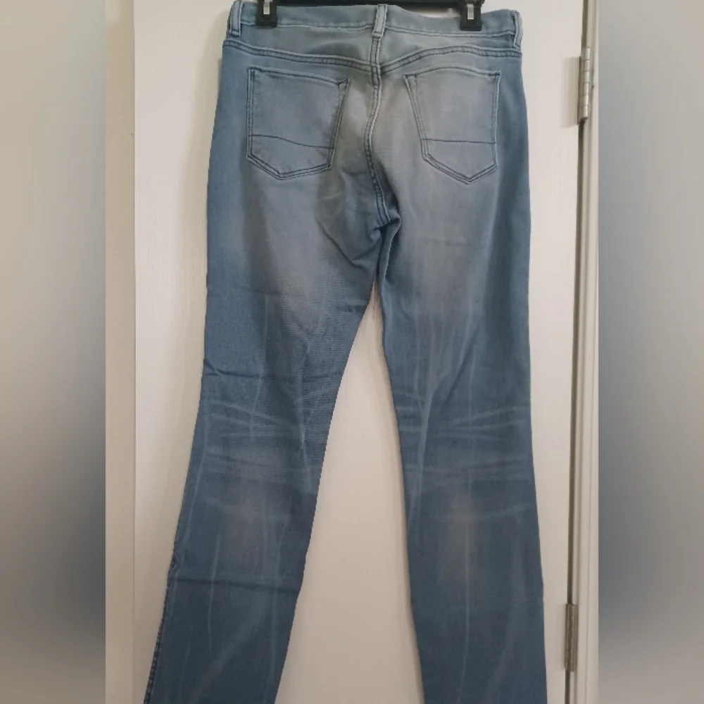 Banana Republic,  The Traveler, Blue Distressed, Slim Denim Jeans